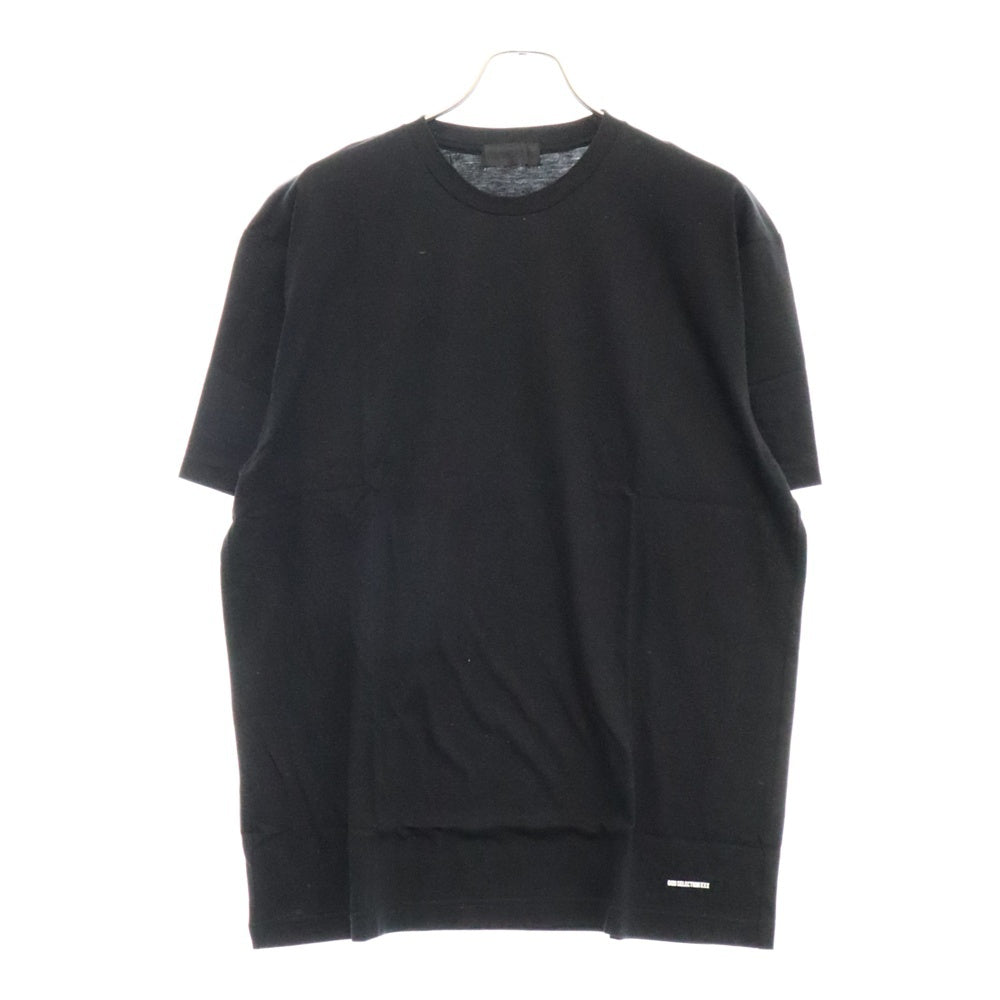 GOD SELECTION XXX(ゴッドセレクショントリプルエックス) シンプルロゴプリント半袖Tシャツ ブラック