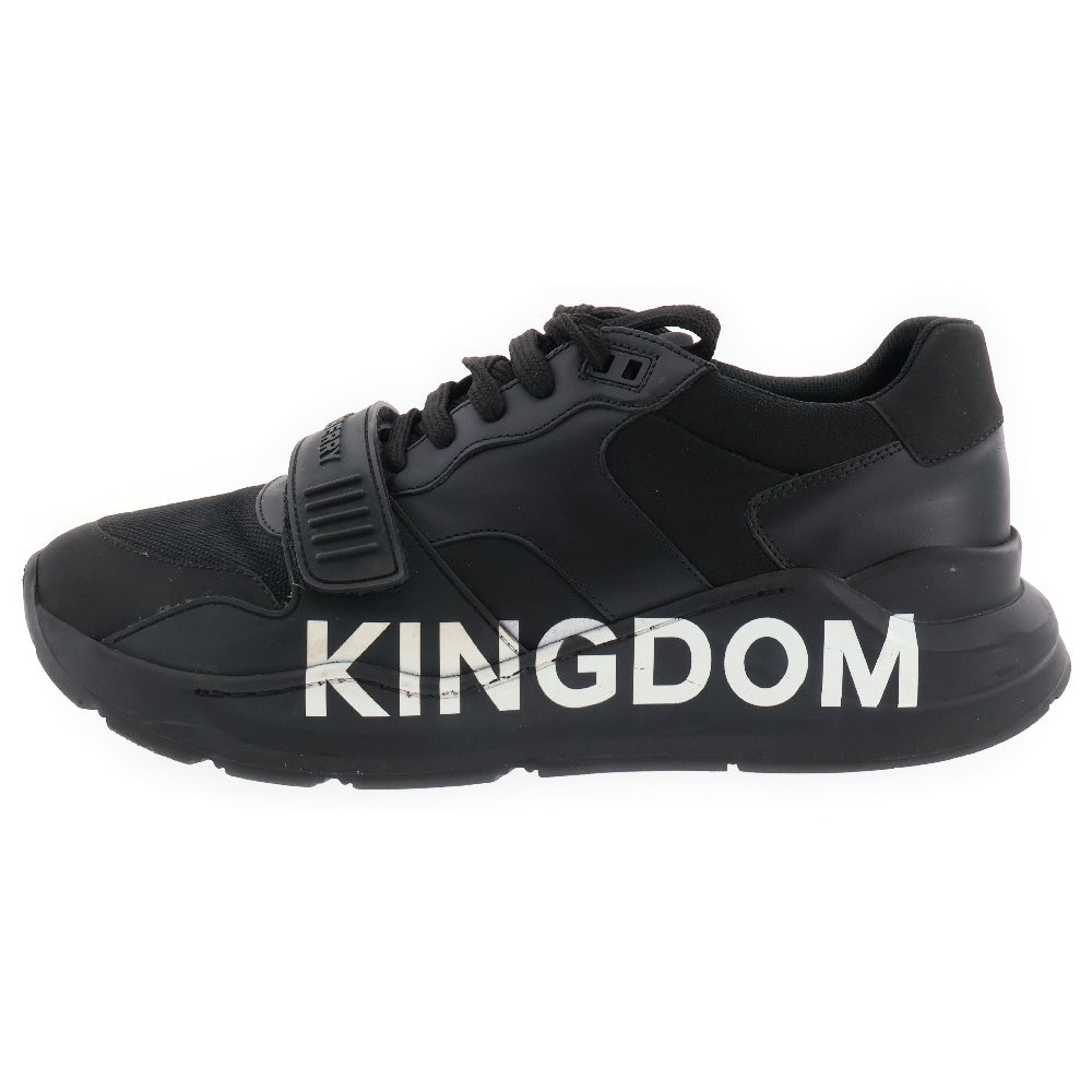 BURBERRY(バーバリー) Kingdom キングダム ダッド サイドロゴローカットスニーカー 8019972 ブラック