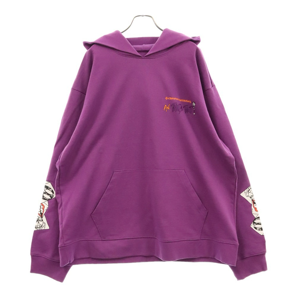 CHROME HEARTS(クロムハーツ) ×MATTY BOY I WANT MORE NOT LESS AN THAT'S THAT HOODIE マッティボーイ プリントプルオーバーフーディ パープル