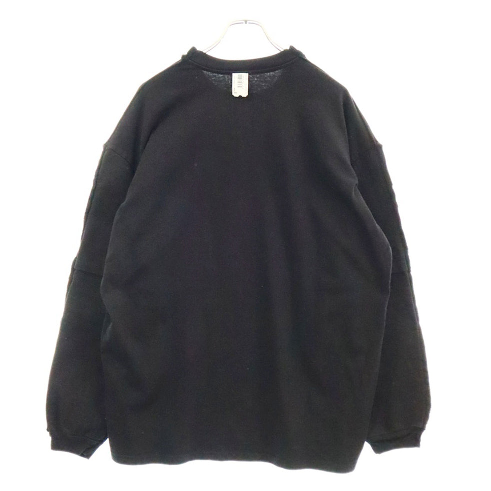 PROTOTYPES(プロトタイプス) CUT UP SLEEVE CREWNECK インサイドアウト レイヤード長袖カットソー ブラック