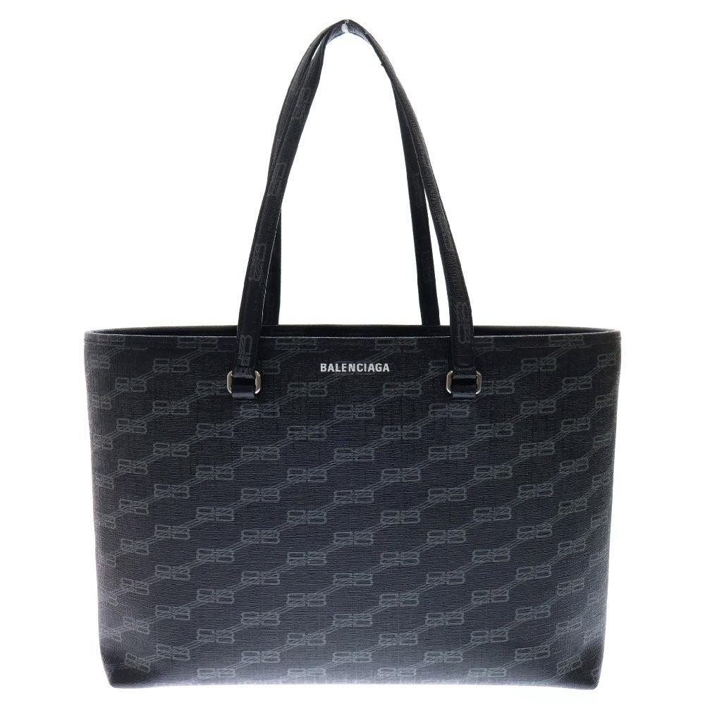 BALENCIAGA(バレンシアガ) BBモノグラム ミディアムショッパー トートバッグ ブラック 702698