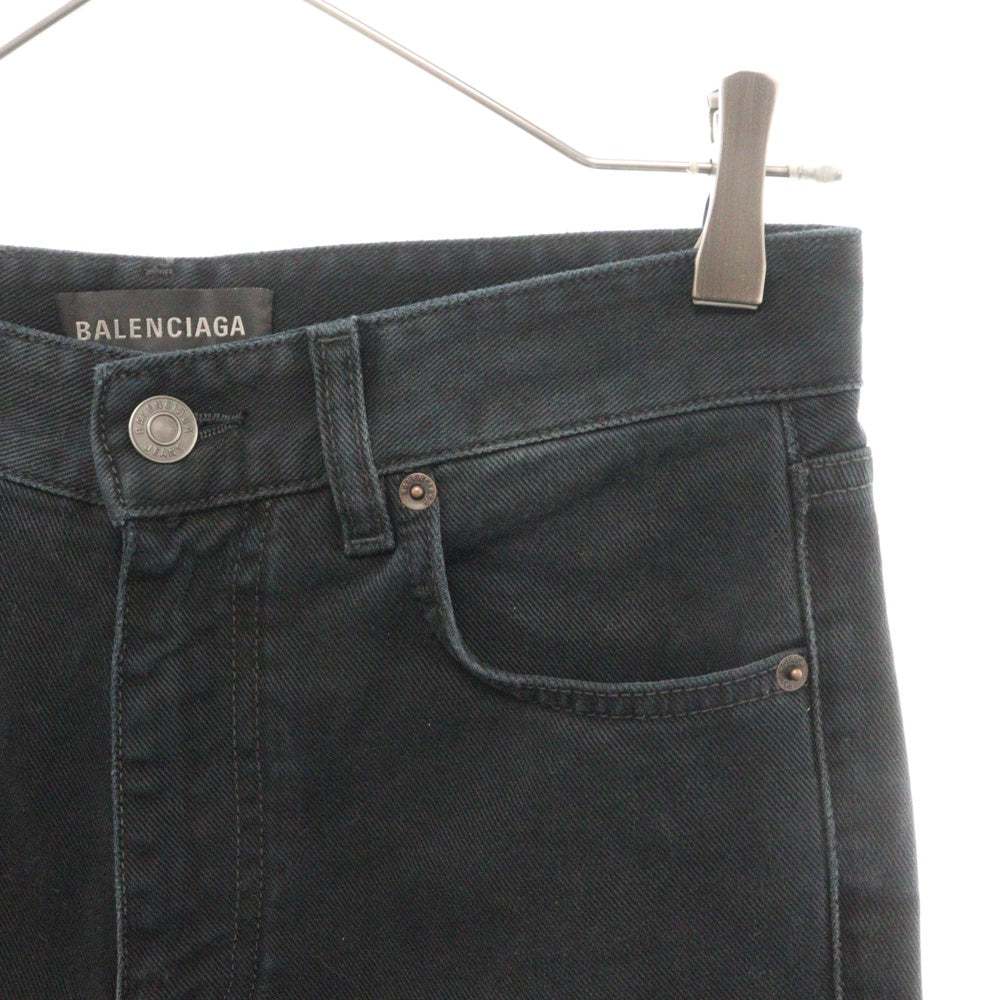BALENCIAGA(バレンシアガ) スリムフィット ストレートデニムパンツ ブラック 767973 TNW11