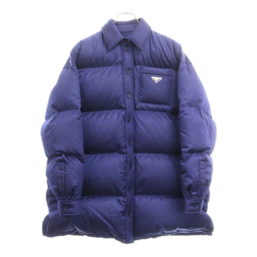 PRADA(プラダ) RE-NYLON トライアングルロゴプレート ダウンジャケット ブルー 29X042 S222 1WQ8