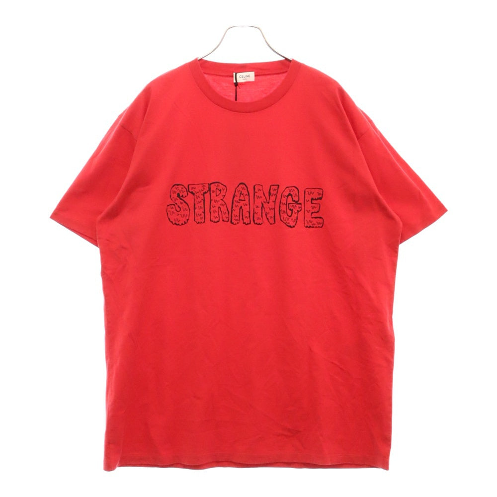 CELINE(セリーヌ) 21AW アーティストプリントルーズ半袖Tシャツ 2X826501F レッド