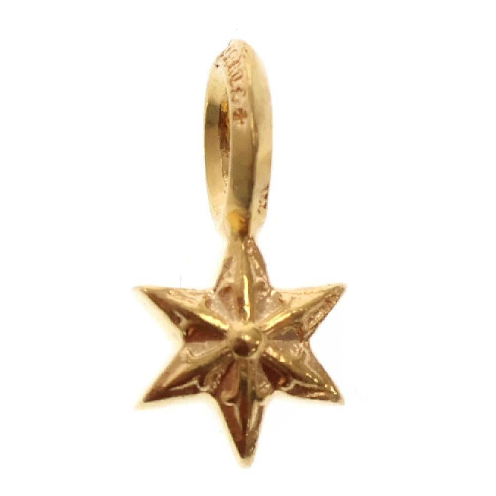 CHROME HEARTS(クロムハーツ) 22K STACK STAR V2 スタースタックチャーム ゴールドネックレストップ