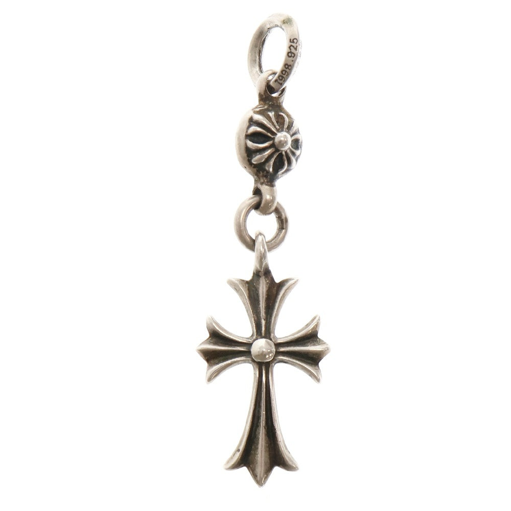 CHROME HEARTS(クロムハーツ) 1B TNY CH CRS 1ボールタイニーCHクロス チャーム シルバーネックレストップ シルバー