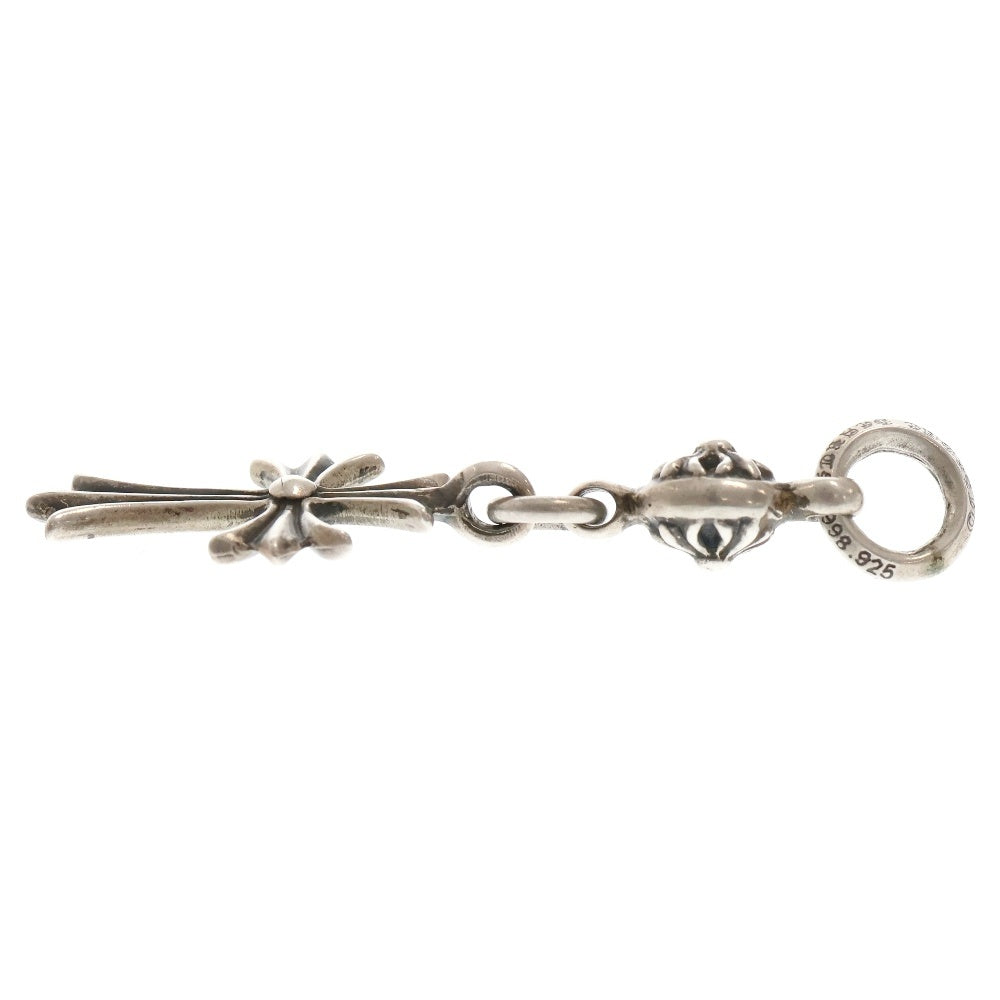 CHROME HEARTS(クロムハーツ) 1B TNY CH CRS 1ボールタイニーCHクロス チャーム シルバーネックレストップ シルバー