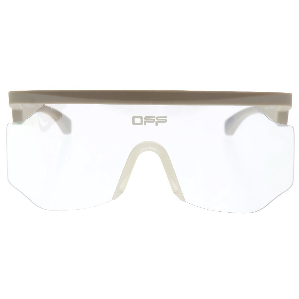 OFF-WHITE(オフホワイト) mask sunglasses マスクサングラス シールドアイウェア ベージュ