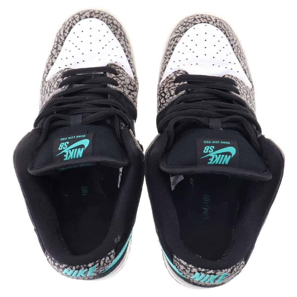 NIKE SB(ナイキエスビー) SB DUNK LOW PRO ATMOS ELEPHANT BQ6817-009 ダンク ロー プロ エスビー アトモス ローカットスニーカー ブラック/グレー US8.5/26.5cm