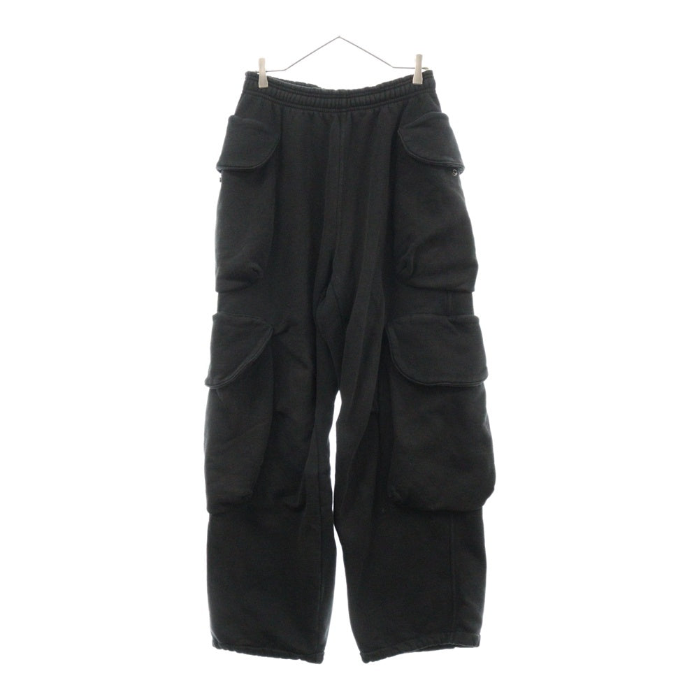 entire studios(エンタイア スタジオ) 24SS カーゴスウェットパンツ ES2379 P0051 ブラック
