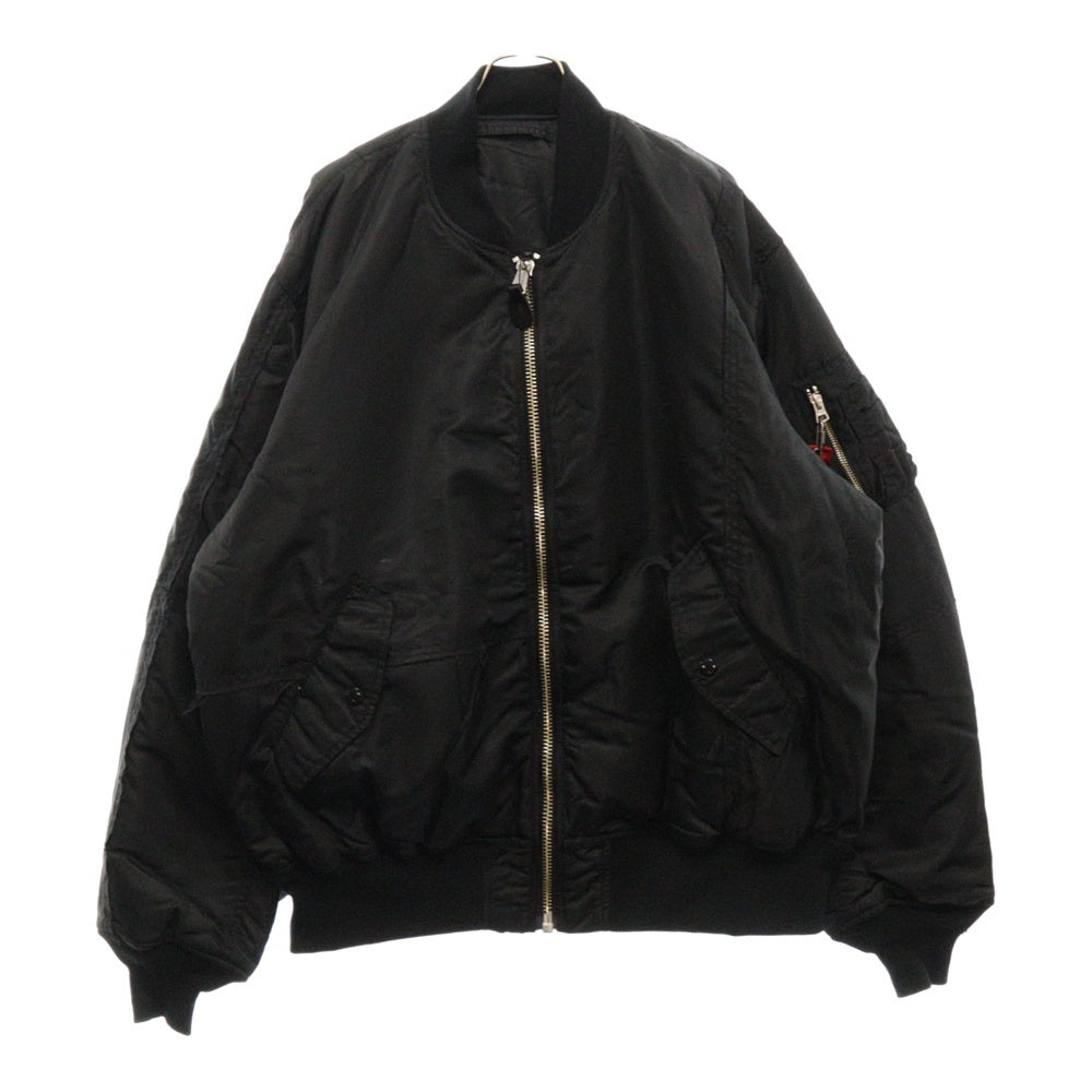 mastermind JAPAN(マスターマインドジャパン) ×ALPHA パッチワーク MA-1ジャケット TA1734-9001 ブラック