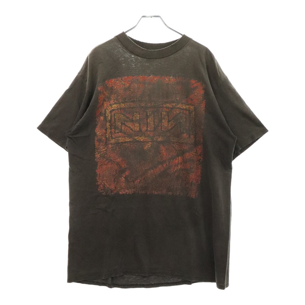 VINTAGE(ヴィンテージ) 90s VINTAGE NINE INCH NAILS CLOSER TOUR 94-95 ナインインチネイルズ クローザーツアー 両面プリント半袖Tシャツ カットソー ブラック