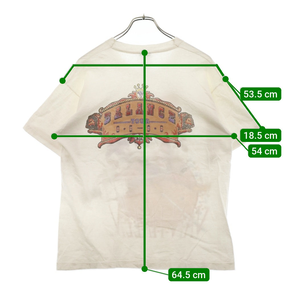 VINTAGE(ヴィンテージ) 90s VINTAGE VAN HALEN 1995 BALANCE TOUR ヴァンヘイレン バランス ツアープリント半袖Tシャツ カットソー ホワイト