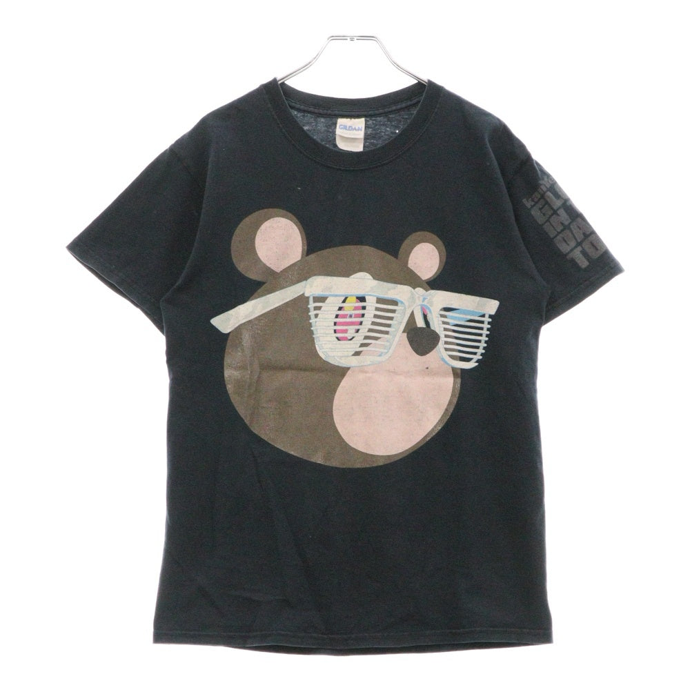 VINTAGE(ヴィンテージ) 00s 2007 KANYE WEST GLOW IN THE DARK TOUR T-shirt  カニエウエスト ツアープリント半袖Tシャツ ネイビー
