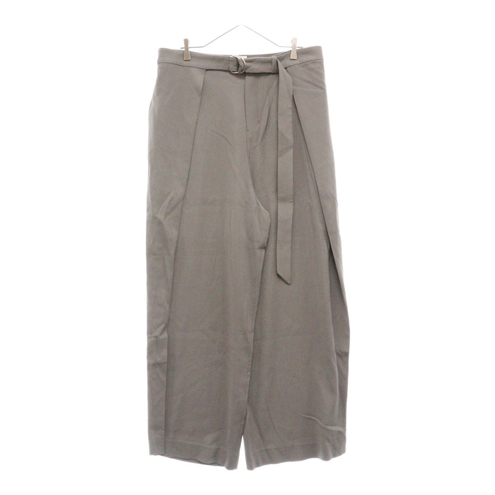 AMI Alexandre Mattiussi(アミアレクサンドルマテュッシ) 23AW Wide Fit Trousers With Floating Panels フローティングパネルワイドパンツ HTR407 VI0007 グレー