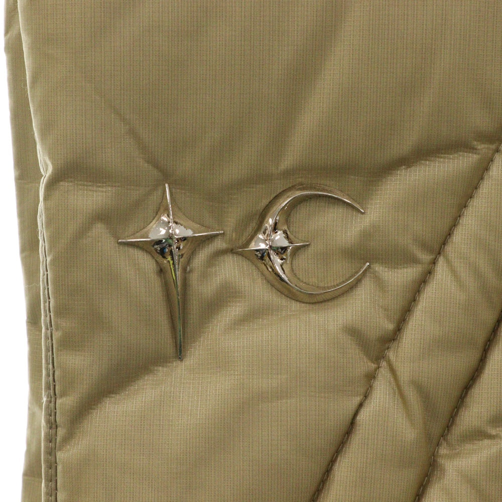 THUG CLUB(サグクラブ) 23AW Cave Goose Down Vest ケーブグースダウンベスト TC23PA02 ベージュ