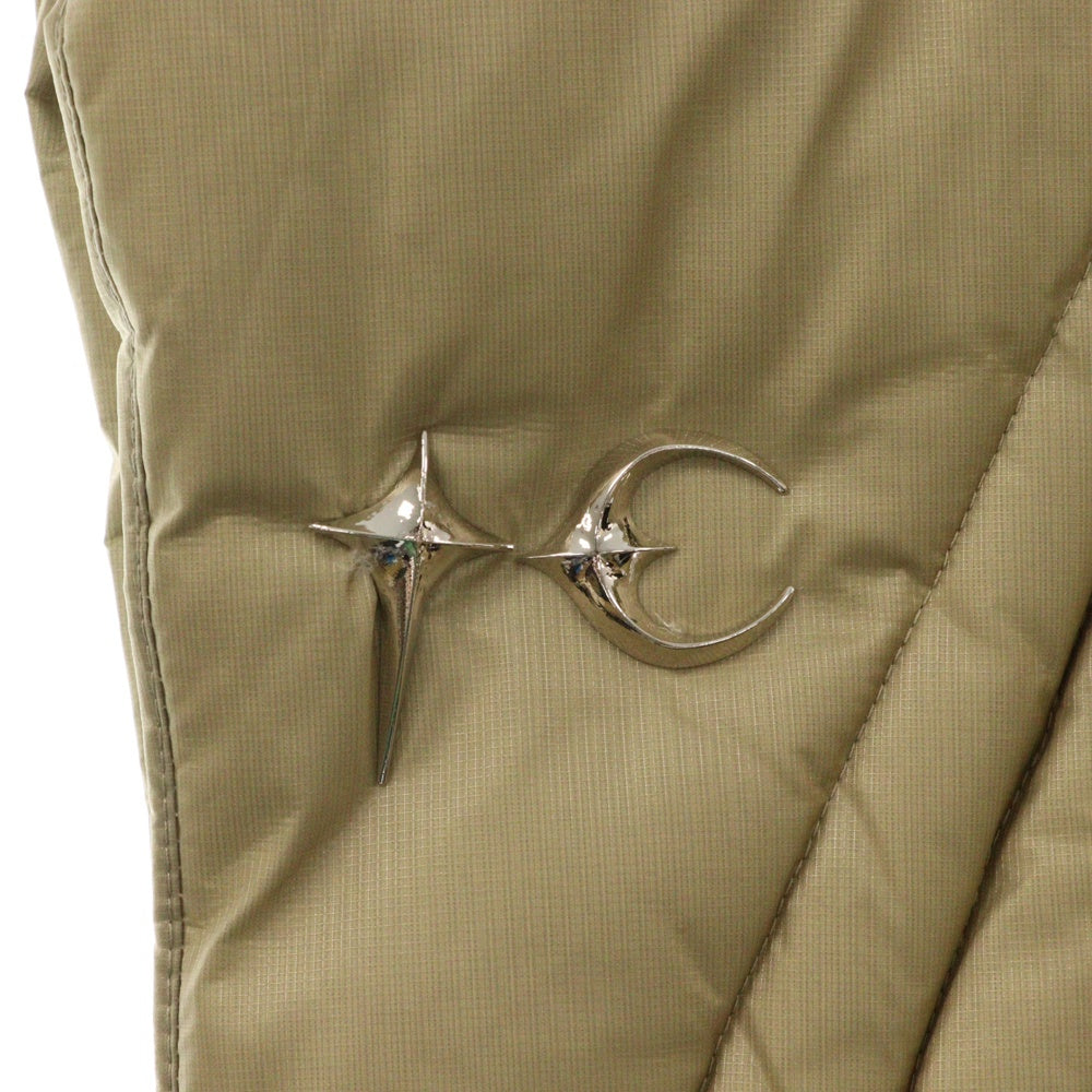 THUG CLUB(サグクラブ) 23AW Cave Goose Down Vest ケーブグースダウンベスト TC23PA02 ベージュ