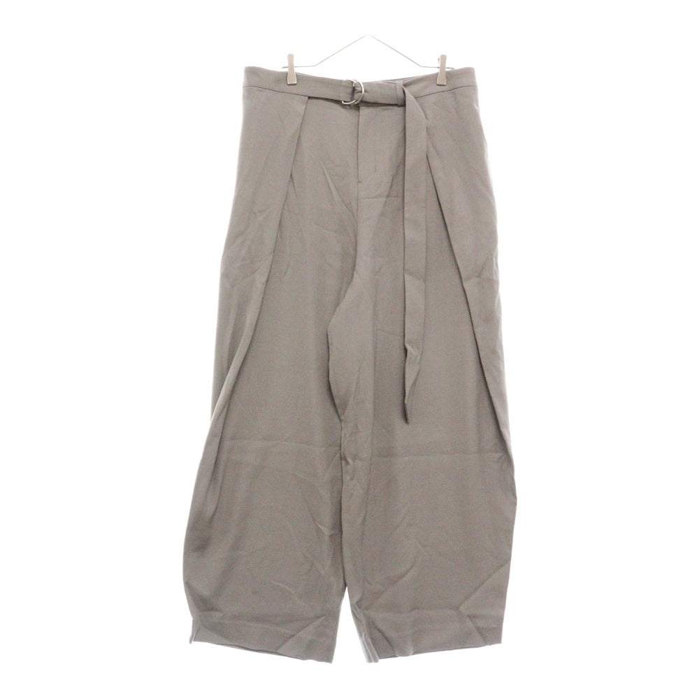 AMI Alexandre Mattiussi(アミアレクサンドルマテュッシ) 23AW Wide Fit Trousers With Floating Panels フローティングパネルワイドパンツ HTR407 VI0007 グレー