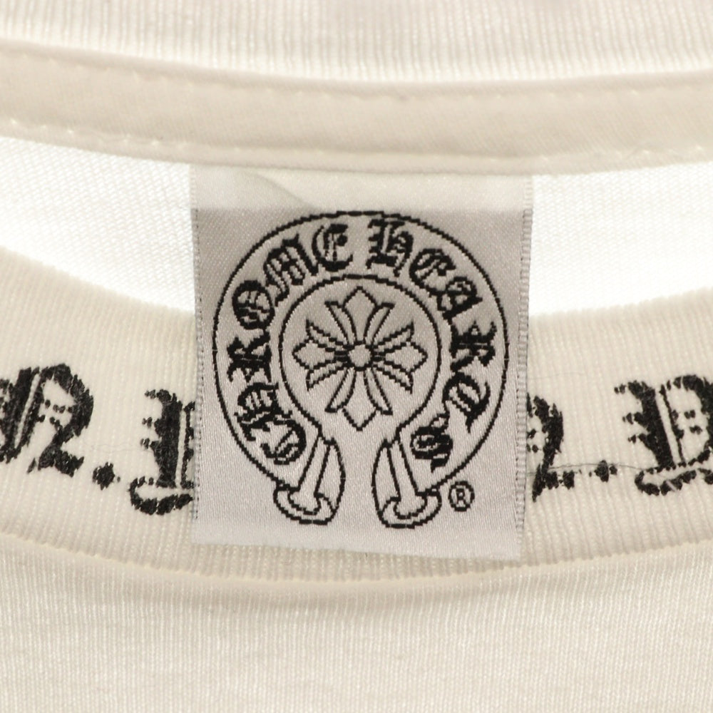 CHROME HEARTS(クロムハーツ) OLD NYC NECK LOGO S/S TEE オールドモデル ネック ロゴ バッククロス プリント 半袖Tシャツ カットソー ホワイト