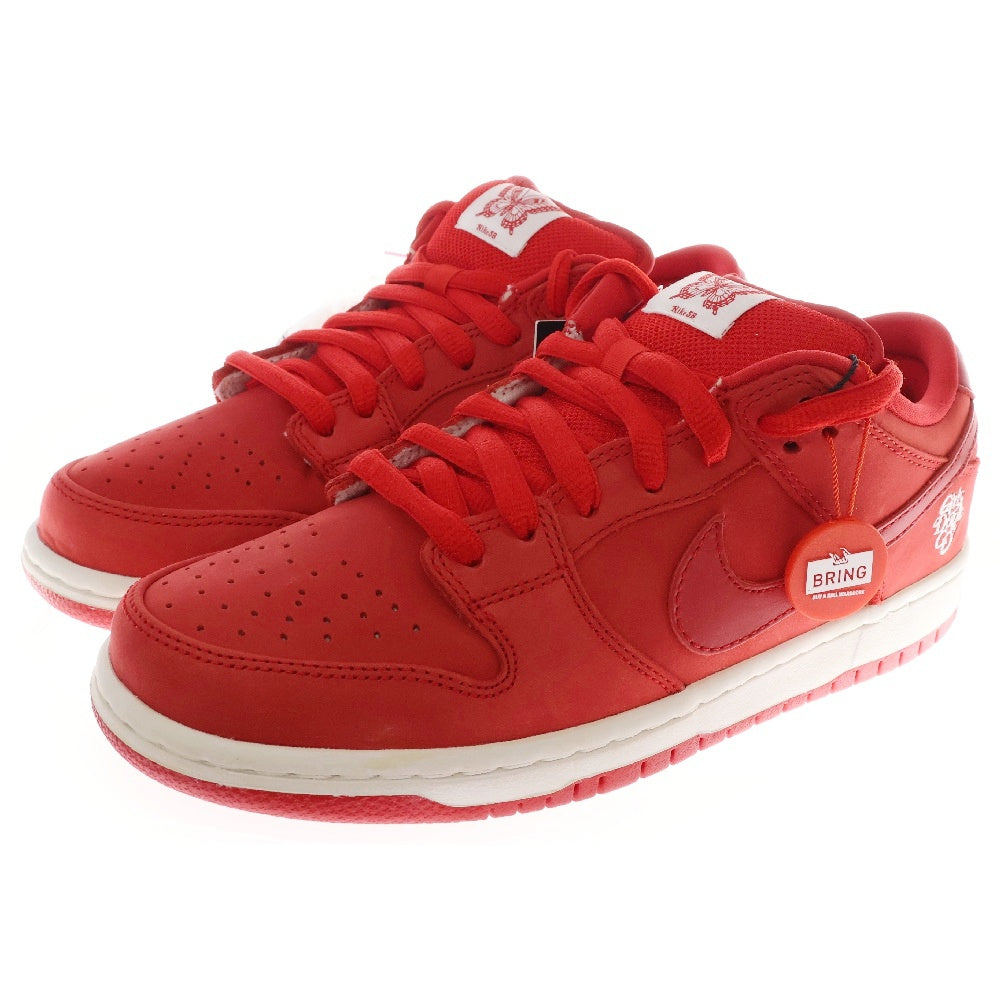 NIKE SB(ナイキエスビー) ×Girls Don't Cry SB DUNK LOW PRO QS BQ6832-600 ガールズ ドント クライ ダンク ローカットスニーカー レッド US7.5/25.5cm