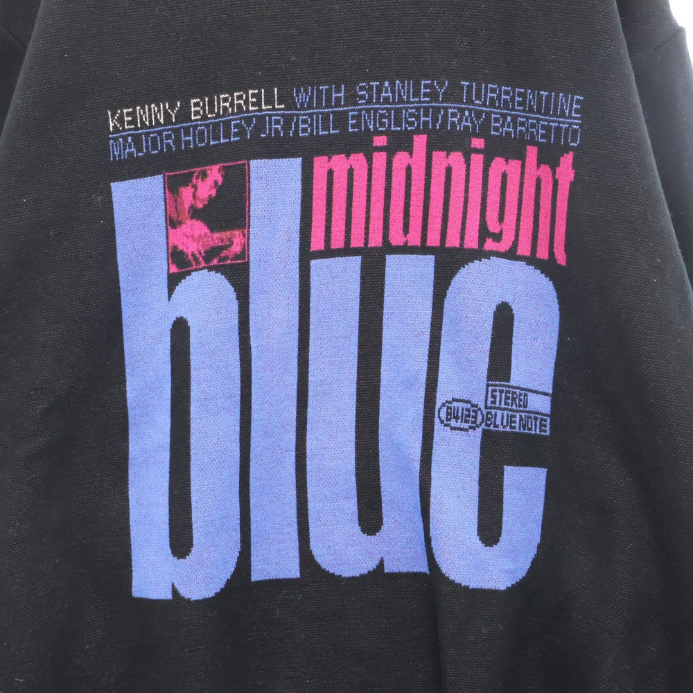 WACKO MARIA(ワコマリア) 23AW×BLUE NOTE JACQUARD SWEATER TYPE-4 ブルーノート ジャガードニットセーター BLUENOTE-WM-KN04 ブラック/ブルー