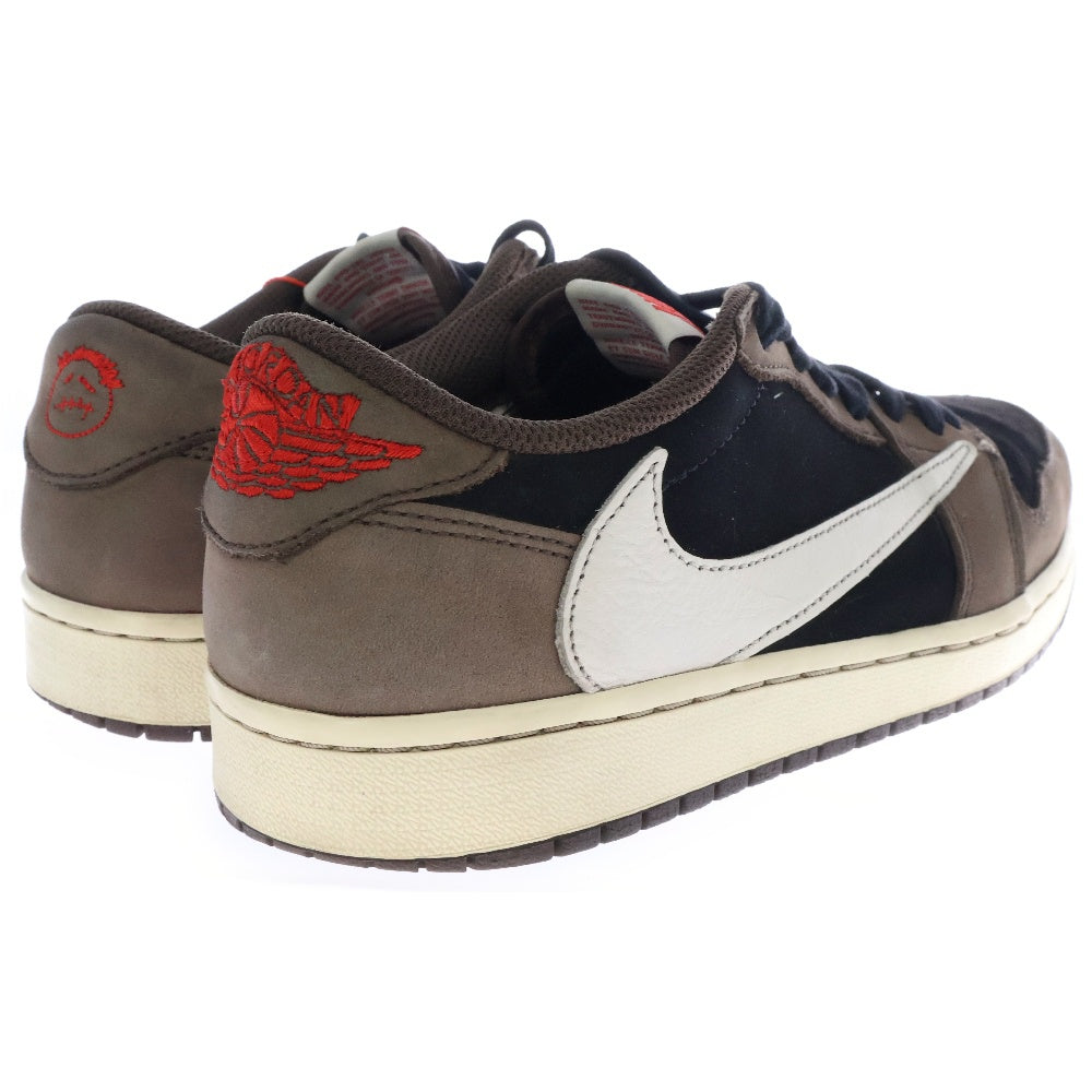 NIKE(ナイキ) ×TRAVIS SCOTT AIR JORDAN 1 LOW OG SP-T CQ4277-001 トラビス スコット エアジョーダン1 ローカットスニーカー シューズ ブラウン/ブラック US8.5/26.5cm