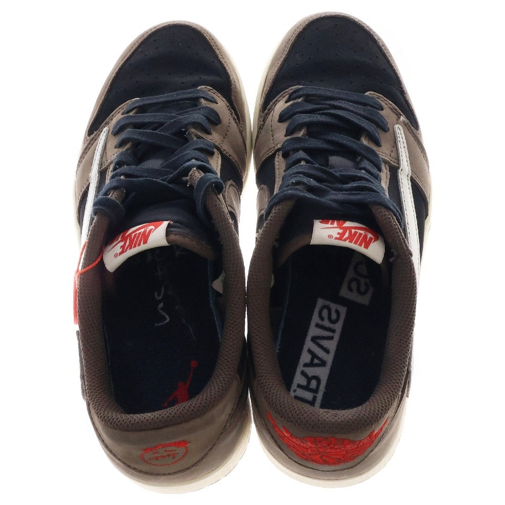 NIKE(ナイキ) ×TRAVIS SCOTT AIR JORDAN 1 LOW OG SP-T CQ4277-001 トラビス スコット エアジョーダン1 ローカットスニーカー シューズ ブラウン/ブラック US8.5/26.5cm