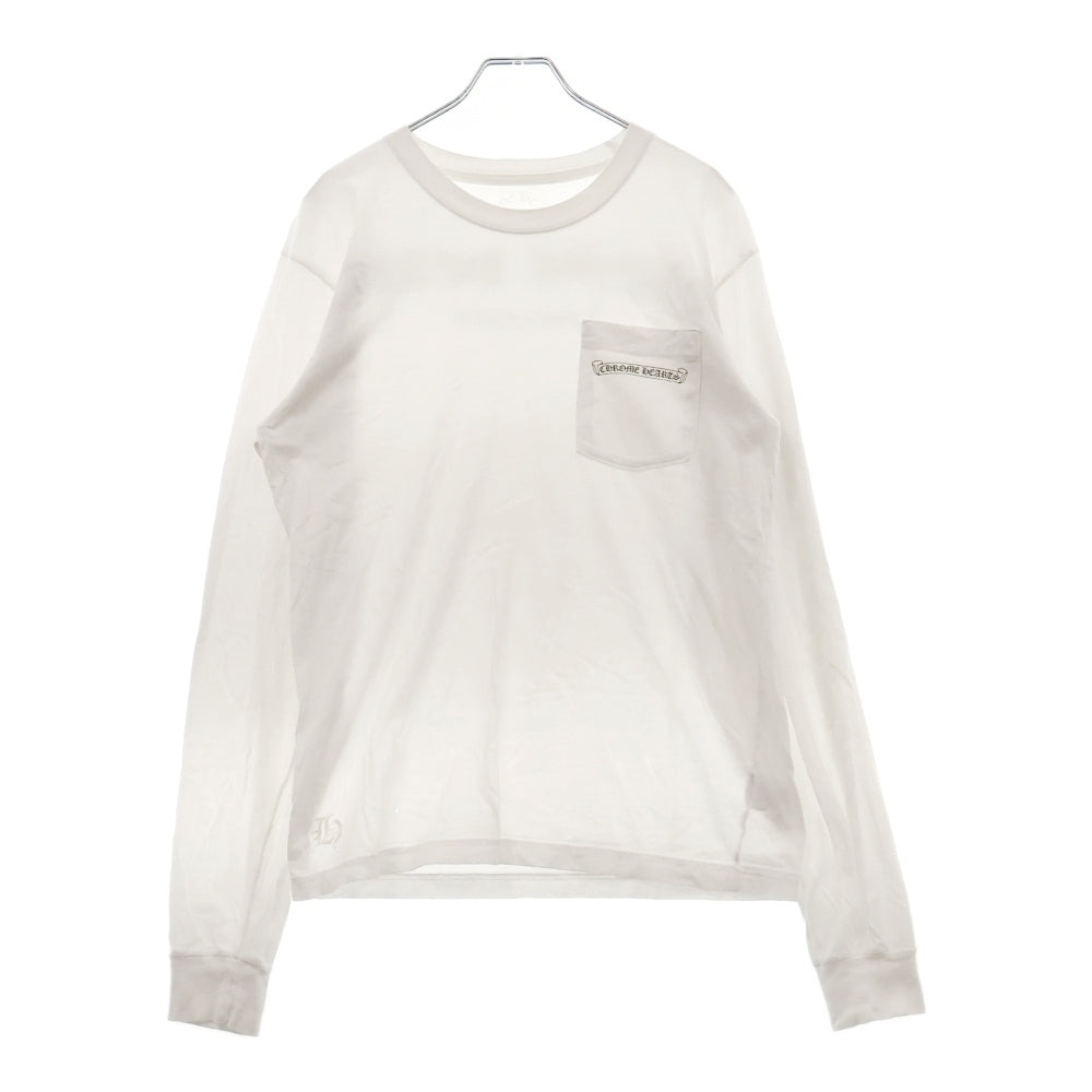 CHROME HEARTS(クロムハーツ) Fuck You L/S Tee ファックユー アーチロゴ 長袖Tシャツ ロングスリーブカットソー ホワイト