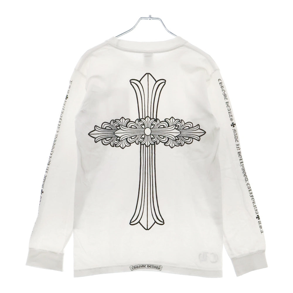 CHROME HEARTS(クロムハーツ) OLD Made in Hollywood L/S Tee オールド バッククロス メイドインハリウッド 長袖Tシャツ ロングスリーブカットソー ホワイト