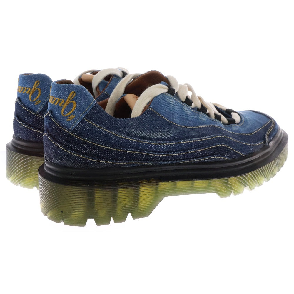 glamb(グラム) 23SS Denim Gradation Shoes デニムグラデーションシューズ ローカットスニーカー GB0223/AC05 インディゴブルー 4/28.5cm