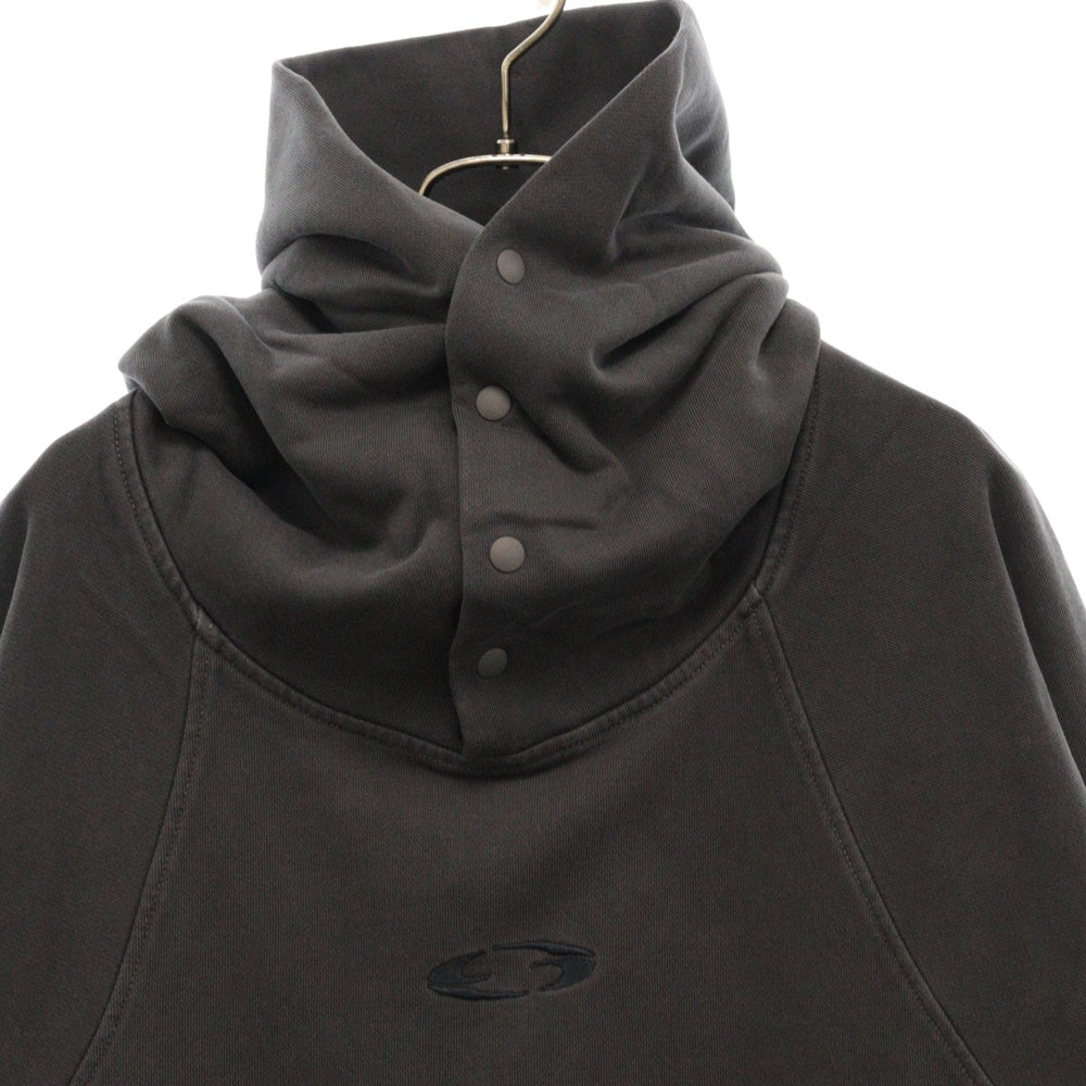 GRAILZ(グレイルズ) 23SS P. DYED STREAMLINE HOODIE ピグメントダイロゴプルオーバーフーディパーカー GR23SSMH02 ピグメントブラック