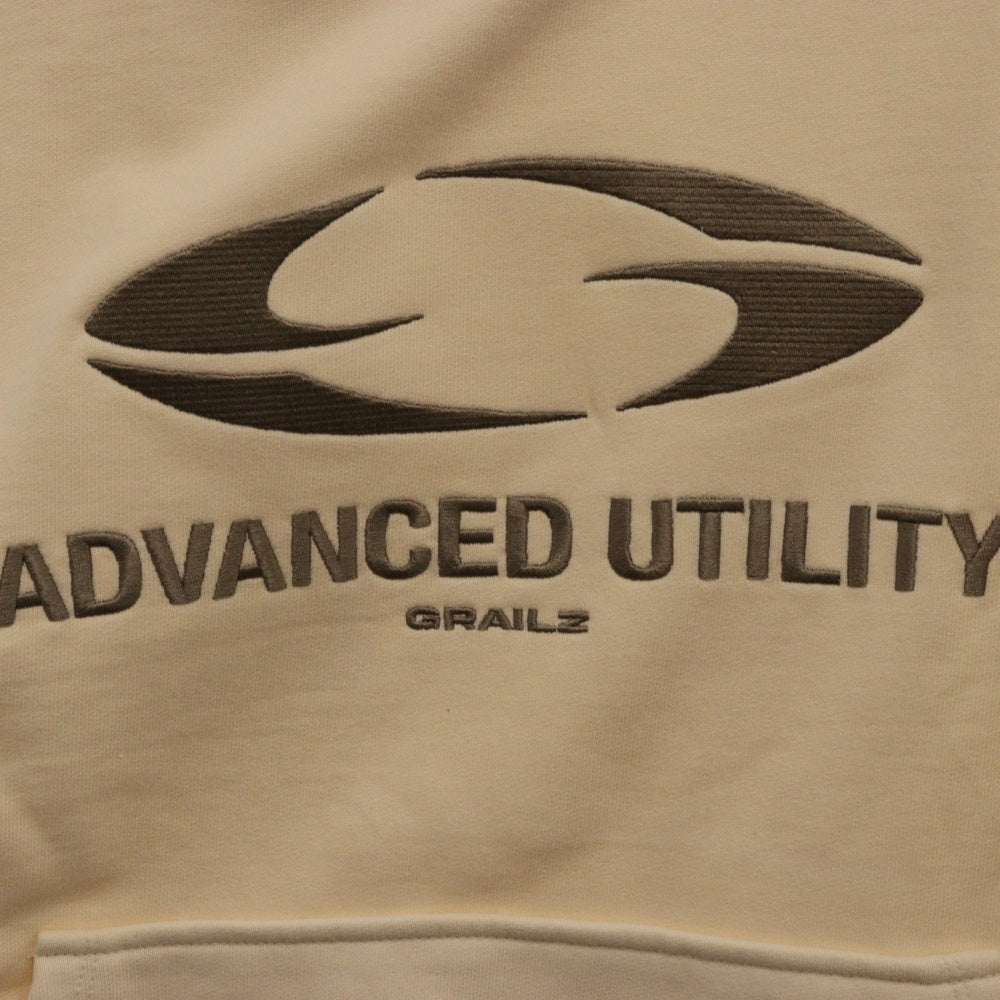 GRAILZ(グレイルズ) 23SS OVAL LOGO HOODIE オーバルロゴプルオーバーフーディーパーカー GR23SSMH01 クリーム