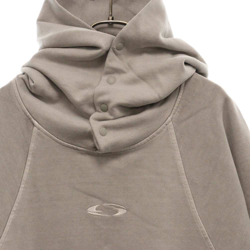 GRAILZ(グレイルズ) 23SS P. DYED STREAMLINE HOODIE ピグメントダイロゴプルオーバーフーディパーカー GR23SSMH02 ライトグレー