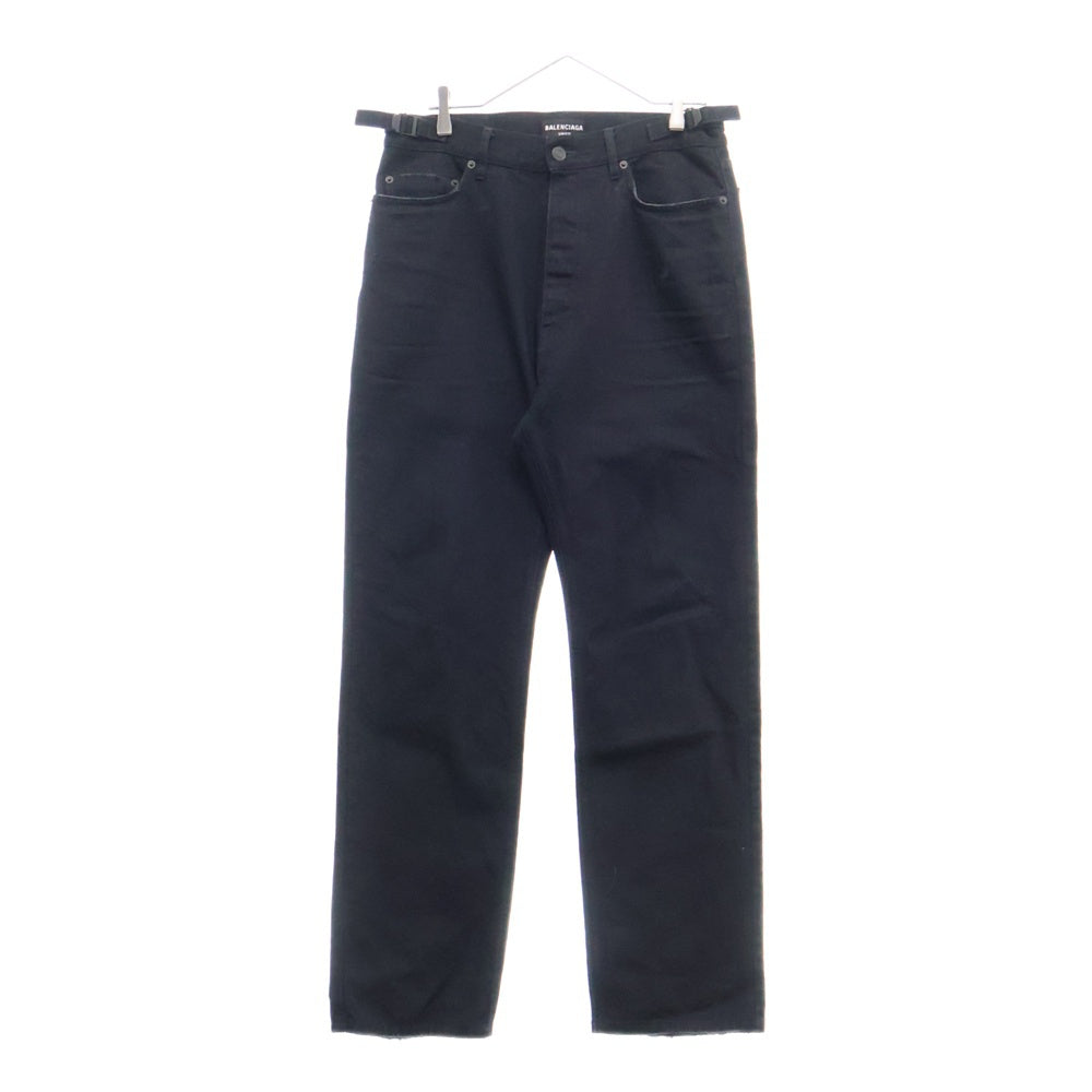 BALENCIAGA(バレンシアガ) Over Fit Denim Jeans オーバーフィットダメージ加工デニムパンツ 697825 TBP47 ブラック