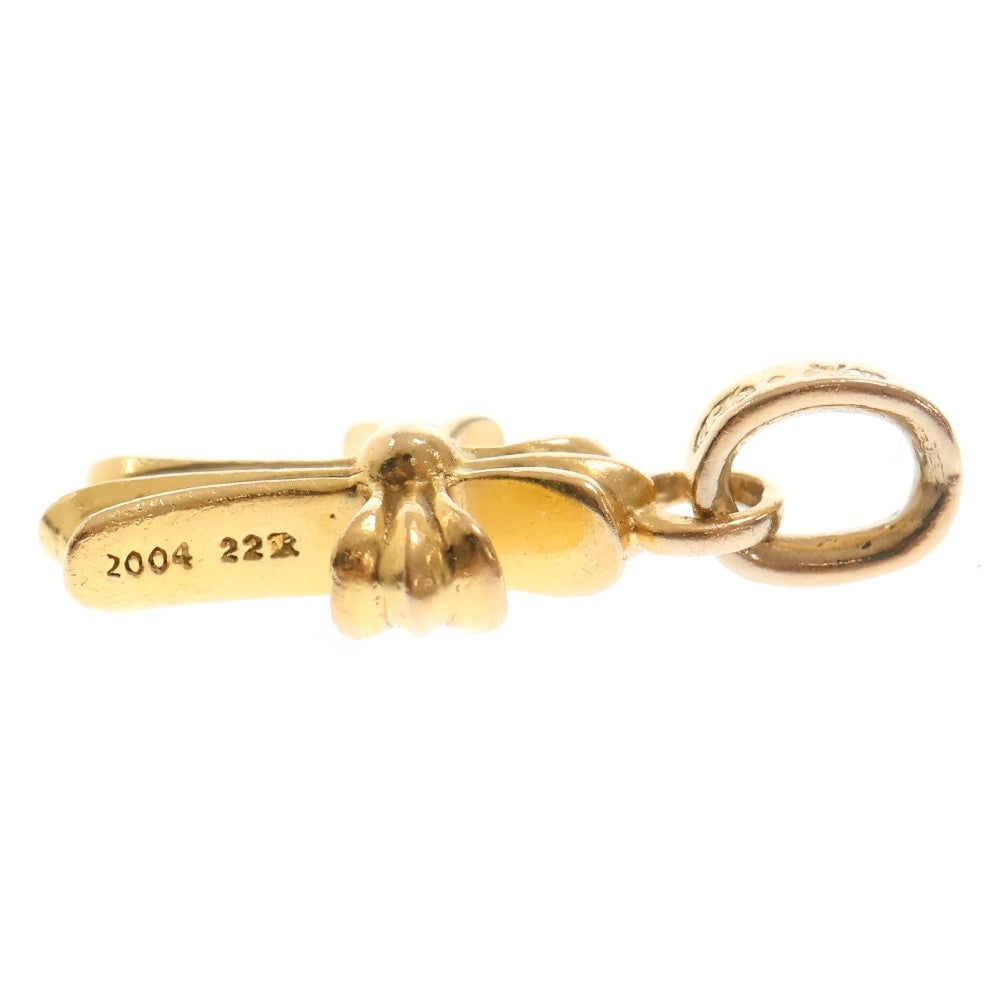 CHROME HEARTS(クロムハーツ) 22K CRS BBYFAT P/DIA ベイビーファットクロス PAVEダイヤ ペンダントトップ ゴールド BCA035
