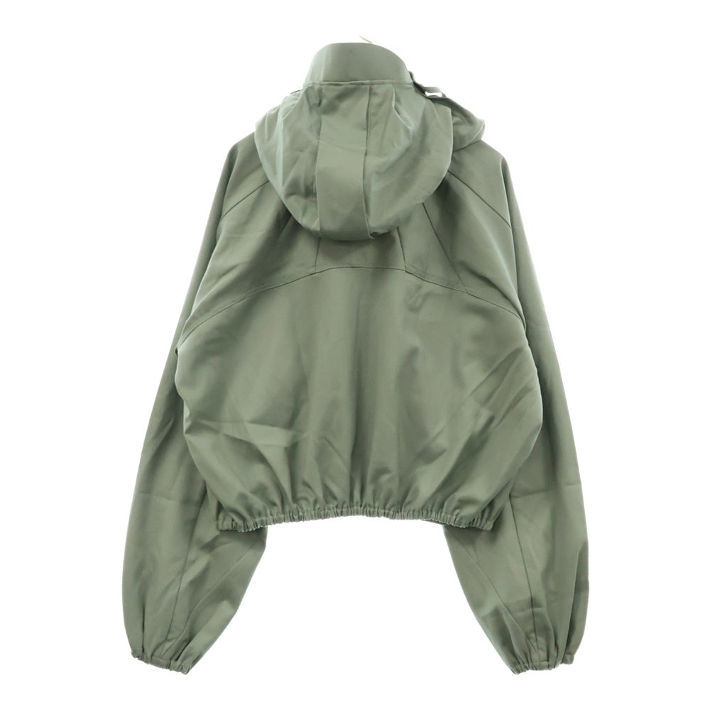 FFFPOSTALSERVICE(トリプルエフポスタルサービス) PARACHUTE CROPPED JACKET TOKYO GREEN フェイスマスクフード パラシュートクロップドジャケット グリーン