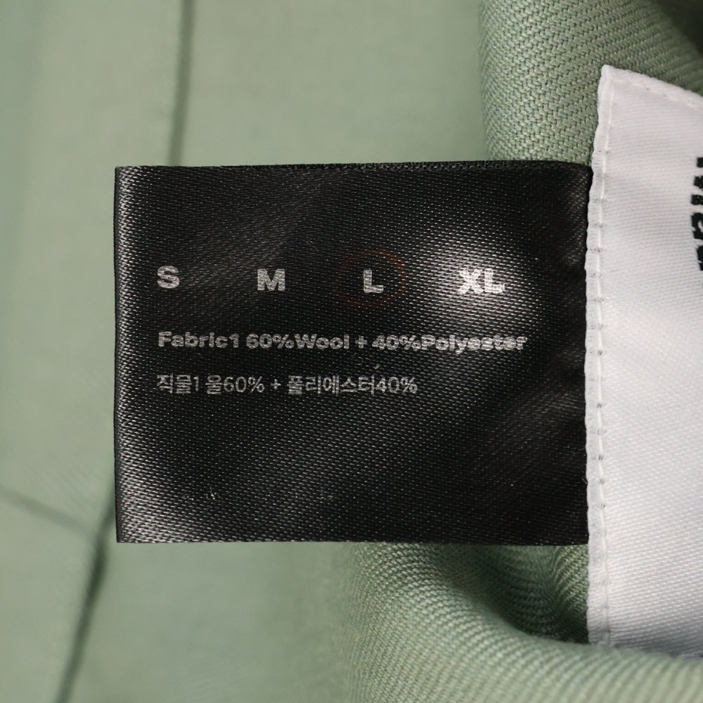 FFFPOSTALSERVICE(トリプルエフポスタルサービス) PARACHUTE CROPPED JACKET TOKYO GREEN フェイスマスクフード パラシュートクロップドジャケット グリーン