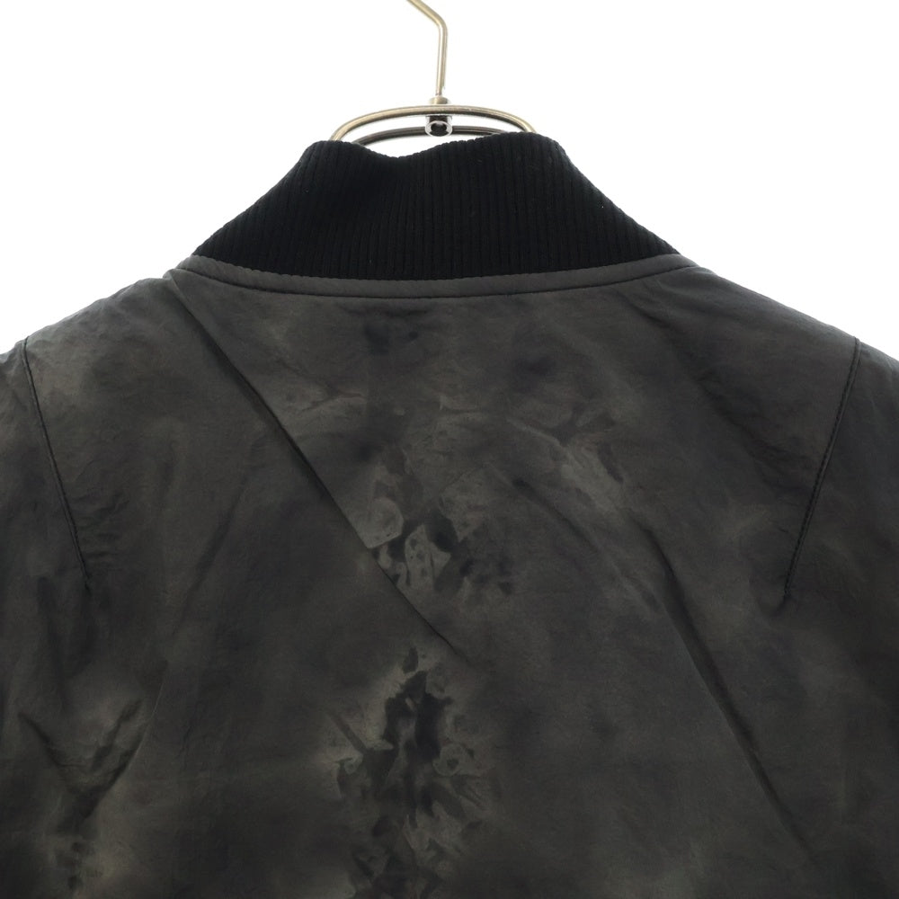 FFFPOSTALSERVICE(トリプルエフポスタルサービス) MA-1 BOMBER VEST ガーメントダイウォッシュドボンバーベスト ブラック/グレー