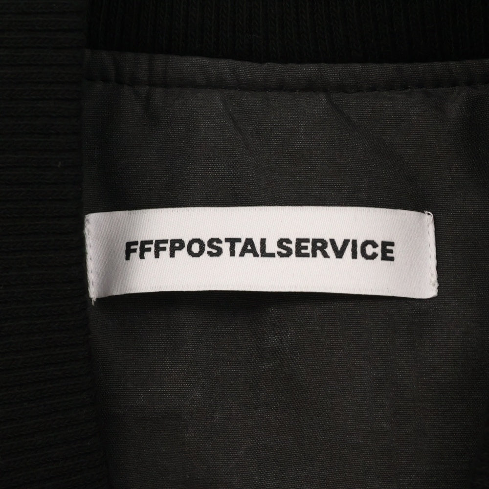 FFFPOSTALSERVICE(トリプルエフポスタルサービス) MA-1 BOMBER VEST ガーメントダイウォッシュドボンバーベスト ブラック/グレー