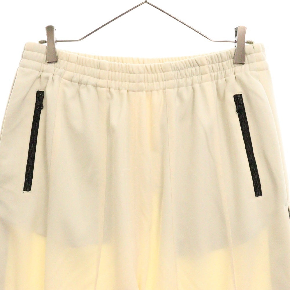 FFFPOSTALSERVICE(トリプルエフポスタルサービス) TRACK PANTS リップストップ切替ワイドトラックパンツ クリーム