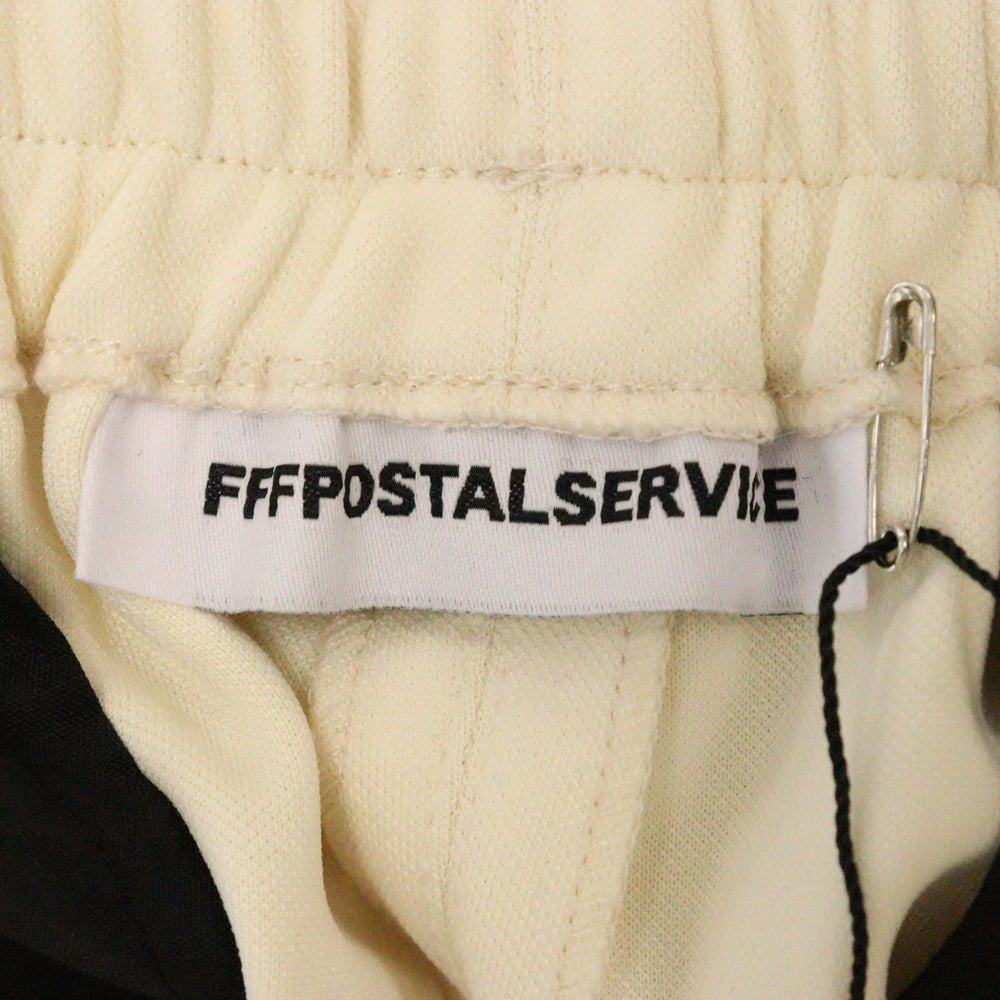 FFFPOSTALSERVICE(トリプルエフポスタルサービス) TRACK PANTS リップストップ切替ワイドトラックパンツ クリーム