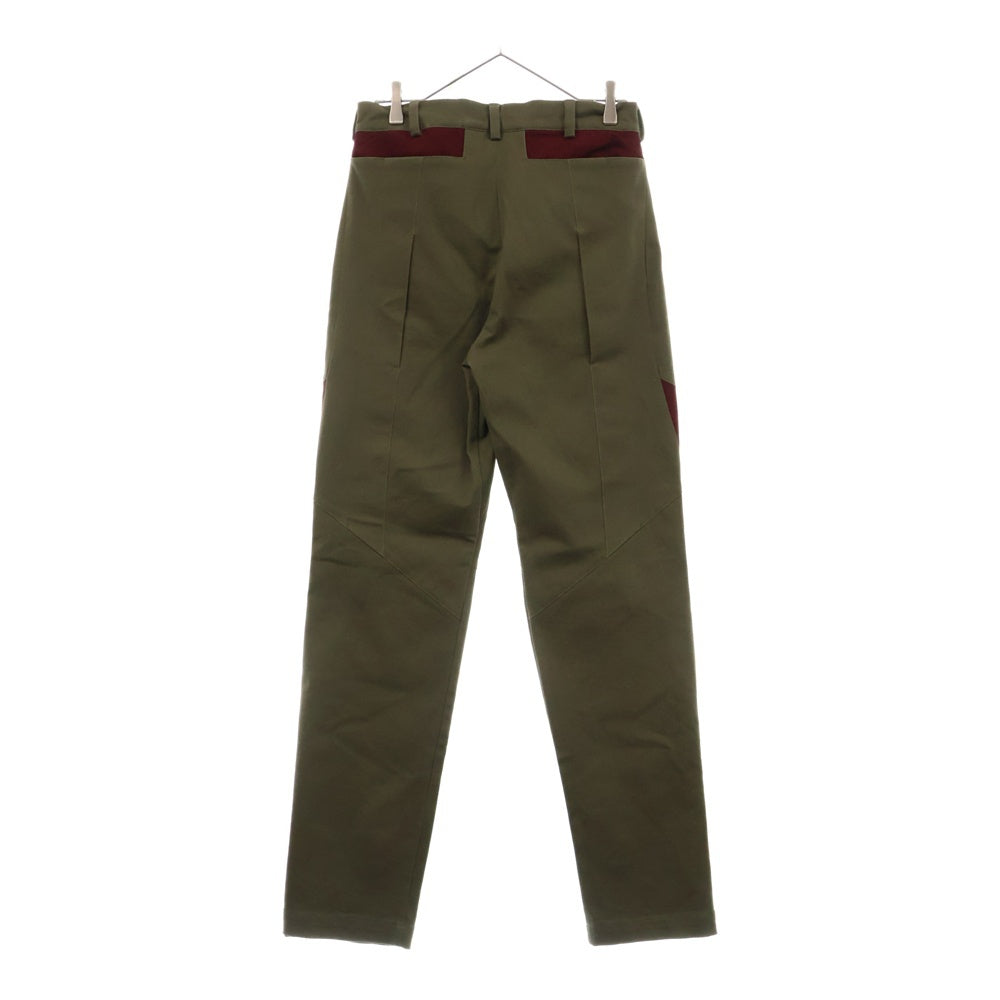 cmmawear(コマウェア) Calathea Curved Seam Trousers カラテアカーブドトラウザーズワークパンツ カーキ