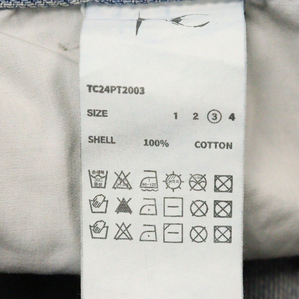 THUG CLUB(サグクラブ) CHIMERA PANTS TC24PT2003 キメラ バギーデニムパンツ インディゴ