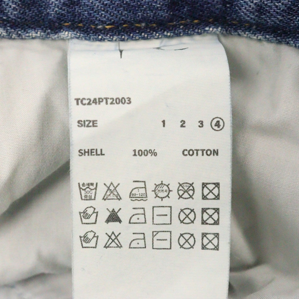 THUG CLUB(サグクラブ) CHIMERA PANTS TC24PT2003 キメラ バギーデニムパンツ インディゴ