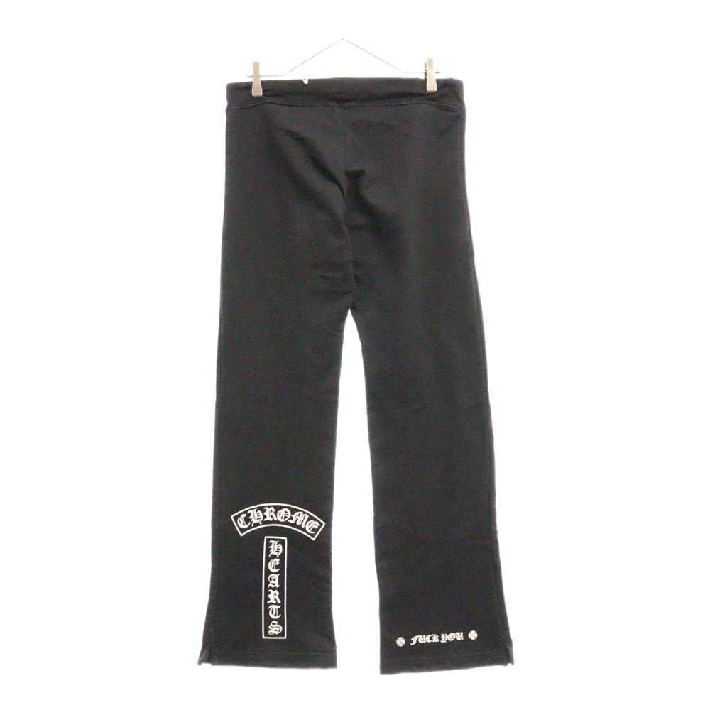 CHROME HEARTS(クロムハーツ) OLD T-Bar Logo Sweatpants ティーバーロゴ スウェットロングパンツ ブラック レディース