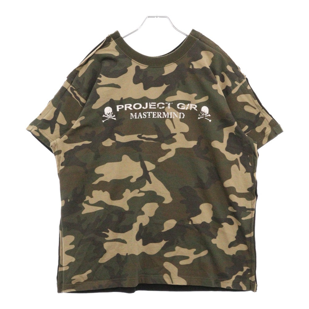 PROJECT G/R(プロジェクトジーアール) 25SS×mastermind JAPAN TWO FACED OUTSEAM T-SHIRT マスターマインドジャパン ツーフェイスアウトシーム 半袖Tシャツ PG25SSMJ02