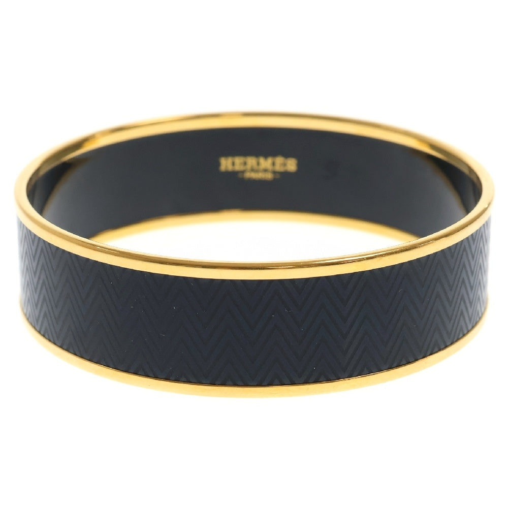 HERMES(エルメス) email bracelet エマイユ ブレスレット ブラック/ゴールド