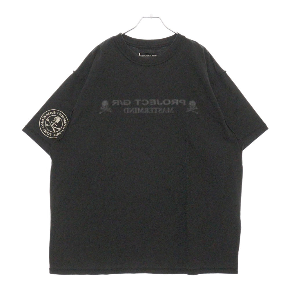 PROJECT G/R(プロジェクトジーアール) 25SS×mastermind JAPAN INSIDE OUT T-SHIRTS マスターマインドジャパン インサイドアウトロゴ半袖Tシャツ PG25SSMJ01 ブラック