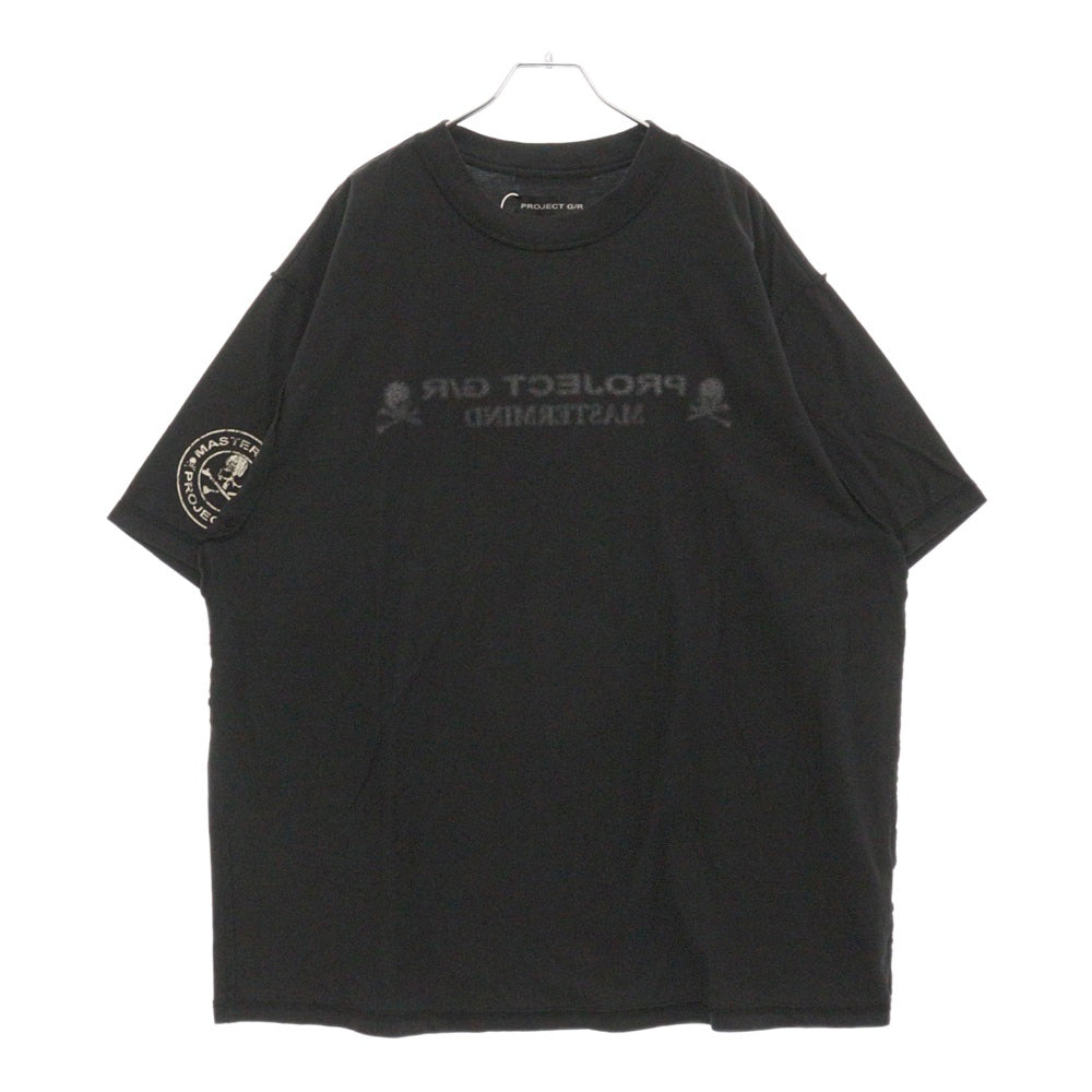 PROJECT G/R(プロジェクトジーアール) 25SS×mastermind JAPAN INSIDE OUT T-SHIRTS マスターマインドジャパン インサイドアウトロゴ半袖Tシャツ PG25SSMJ01 ブラック