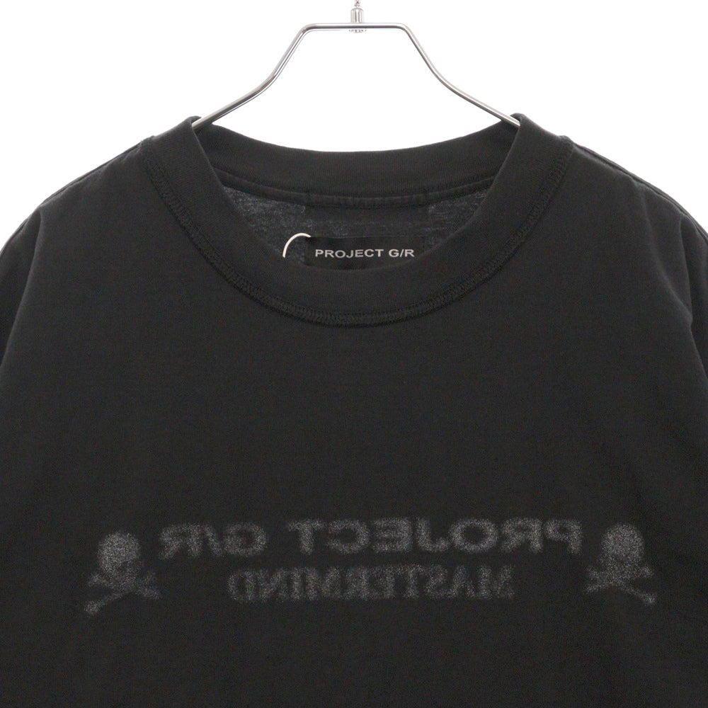 PROJECT G/R(プロジェクトジーアール) 25SS×mastermind JAPAN INSIDE OUT T-SHIRTS マスターマインドジャパン インサイドアウトロゴ半袖Tシャツ PG25SSMJ01 ブラック